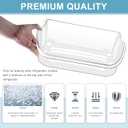 2 PACK Upgraded 240356402 Refrigerator Door Bin Replacement for Frigi.daire Refrigerator Door Shelf Parts LFSS2612TF0 LFSS2612TE0 FFSS2615TE0 Door Shelf Shelves By AMI PARTS (Length 15.38")
