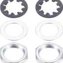 PATIKIL Metric Guitar Nuts, Washers, Lock Washers for Guitar Input Output Jack Socket Set of 2