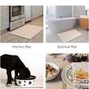 COCOER Bath Mat - Absorbent, Stain Resistant, Non Slip Bath Rug - Quick Dry Bathmat with Rubber Back-24x35 Nude