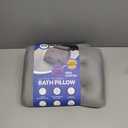 Everlasting Comfort Luxury Bath Pillow - Head, Neck, Back Soft Cushion for Bathtub, Spa & Relaxation (Gray)