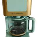 West Bend Drip Coffee Maker Brews Hot or Iced, Programmable with Brew Strength Selector Auto Shut-Off and 6 Functions Permanent Mesh Filter and Glass Carafe, 12-Cup, Metallic