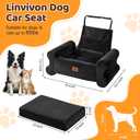Dog Car Seat for Medium/Large Dogs up to 60LBS Memory Foam Dog Booster Seat