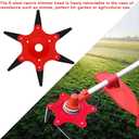 CZS Steel Trimmer Head, 6 Steel 65Mn Razors Trimmer Head & 36 Teeth Brush Cutter Blade, Weed Eater Blades for Brush Cutter, Trimmer, Weed Eater (Adapter Kits Included)