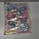 Scissors Set of 24-Pack, Rkqoa 8" All Purpose Pure Black Scissors - Thick Sharp Shears for Office School Sewing Craft Supplies, Classroom Must have, High/Middle School Student Teacher Scissor Bulk