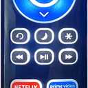 Replacement Backlit TV Remote Control for Roku TV, for TCL/Hisense/Sharp/Philips/Onn/Element/Insignia/Westinghouse Roku TV (NOT for Roku Stick or Box), Black