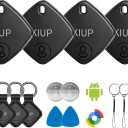 Air Tags for Android,Air Tags-4 Pack Android,2 Year Battery Life,Air Tracker Tags with 4 Case,Google Find Trackers for Google'S Find Hub App,IP65 Waterproof Luggage Tracker for Keys,Wallets,Suitcases