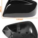 Yumzeco 1PC Compatible with Subaru Side Mirror Cover Forester/Outback/Impreza/Crosstrek/Legacy, Driver Side for Subaru Mirror Cap W/O Light Clip-on 91059FJ010 Replacement-Left, Glossy Black