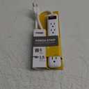 Prime Wire & Cable Prime Wire PB801118 6-Outlet Power Strip with 14-3 SJT 1.5 Foot Cord, White