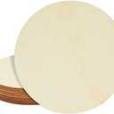 Juvale 10 Pack 8 Inch Unfinished Wood Circles for Crafts, Blank Cutout Slices for Wood Burning, Engraving, Round Wooden Discs for DIY Coasters, Art Projects, 1/10 Inch Thick