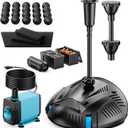 Antfraer Pond Filter with Water Pump Kits, Pond Filter Built-in UV Clarifier with 660GPH Fountain Pump, Filter Box for Outdoor Ponds, Fish Tank Garden Clean & Clear (Corded Electric)