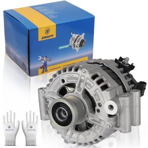 EzeXpreze Alternator 11301 Fit for BMW 2008-2013 3.0L For BMW 323i 2007-2009 2.5L For BMW X3 2007-2009 3.0L ABO0391 12-31-7-550-968 12V 180Amp CW 6 Groove Clutch Pulley VBO0391 400-24214 400-24287