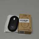 Logitech Pebble Mouse 2 M350s Slim Bluetooth Wireless Mouse, Portable, Lightweight, Customizable Button, Quiet Clicks, Easy-Switch for Windows, macOS, iPadOS, Android, Chrome OS - Black (One Size)