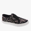 Blowfish Malibu Kids Girls Marley-k Sneaker, Black Retro Rose, 3 Little Kid Size 2 US