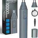 JISHO Ear and Nose Hair Trimmer for Men Women 10000 RPM Powerful Motor with Dual Stainless Steel Edge Blades USB Type-C Rechargeable for Easy Cleansing Travel Size1 Refill