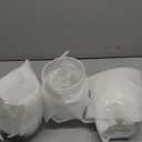 Vesici 6 Pcs Vintage Glass Dessert Bowls 9 oz Ice Cream Cups Trifle Pedestal Bowl Vintage Strips Embossed Glass Dishes for Candy Fruit Salad for Home Party Wedding(Clear)