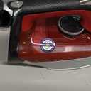 Rowenta Iron, Focus Excellence Stainless Steel Soleplate Steam Iron for Clothes, Retractable Cord, 400+ Microsteam Holes, Powerful steam, LED Display, 1750 W Ironing Clothes, Cordreel, Red DW5433