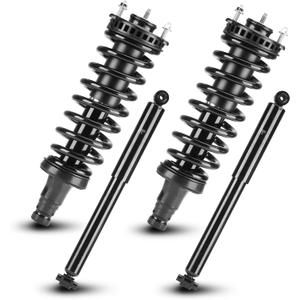 Front Rear Complete Coil Spring Strut Assembly Shock Absorber Fit for Buick Rainier 2004-2007, for Chevrolet Trailblazer Gmc Envoy 2002-2009, for Trailblazer EXT 2002-2006, 171341 37241