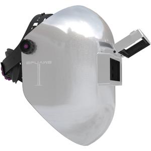Tefuawe Flip Up Chopped Fiberglass Sugar Scoop Welding Helmet, Medium Cut top and Bottom Sugar Scoop Pipeline Welding Hood, fit in all 2x4.25" welding lens