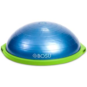 Bosu Balance Ball Exercise Trainer, Home Gym Equipment w/Guided Workouts & Pump, 26" Inflatable Fitness Platform for Strength Training, Standing, Balancing, and Core Workout, 25 inches in diameter