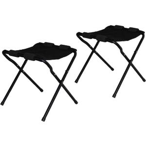 Foldable Kayak Stand Kayak Storage Rack Ground Storage Stand Rack Perfect for Getting Your Boat of Ground for Easy Storage - Designed with Black Cloth Like Chairs (22" Tall)