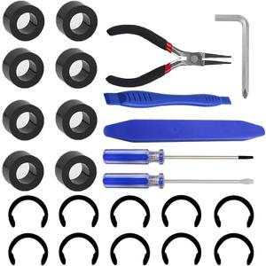 24 Packs Rubber from Moving Retaining Clip Rings Rubber Roller Replacements Sets Compatible with Cricut Maker/Maker 3 Only Roller Resolution for Cricut Maker Complete Repair Tools
