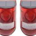 Solar Security Light Alarm,2Pack IP65 Waterproof PIR LED Motion Sensor Flashing Light Lamp,Built in Battery,Energy Saving Warning 110dB Loud Siren Solar Light for Flashing Outdoor(Size:2Pack)