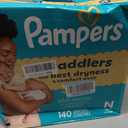 Pampers Swaddlers Diapers, Size 0 (up to 10 lbs), 140 Count, Absorbent, Keeps Baby Dry and Comfortable, Skin Safe Disposable Baby Diaper 
