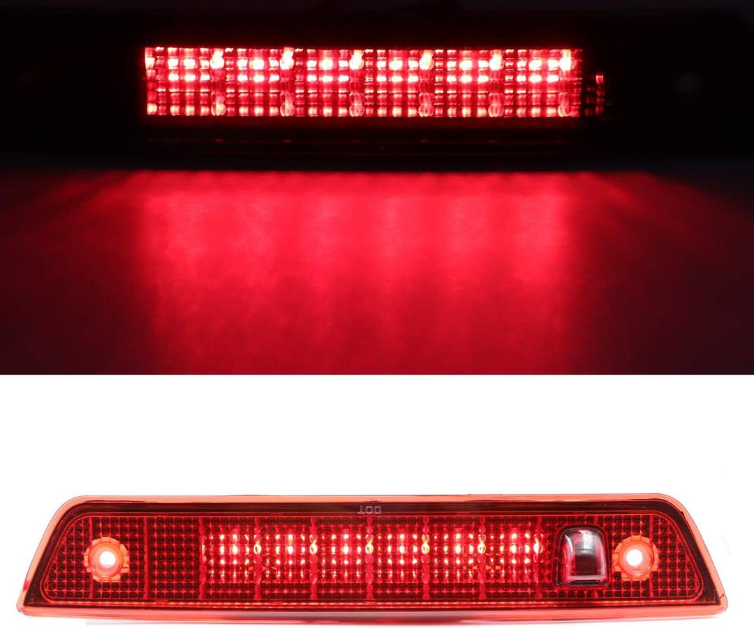 Tresound 3rd Third Brake Light for 2005-2010 Jeep Grand Cherokee, High Mount Light LED Center Tail Brake Lamp (Red)