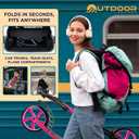 Outdoor Cruiser Kick Scooter for Ages 6+, for Kids, Teens, and Adults, Max Load 250 LBS, Foldable, 8-inch Wheels for Kids and Adults, Dual Suspension, 3 Adjustable Levels, Child Safety Approved, Pink