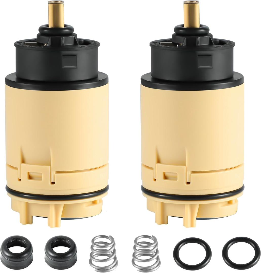2Pack - RP70538 Single Function Pressure Balance Cartridge, Shower Cartridge Replacement, Compatible with Peerless and Delta Single Handle Tub/Shower Faucet (Not Included Check Valve)