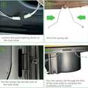 Bathroom Exhaust Fan with LED Light, Quiet Ventilation Bath Fan Combo for Ceiling,Vent Fans 374 CFM Adjustable Light 3000K/4000K/6500K for Laundry Shower Restroom Farmhouse