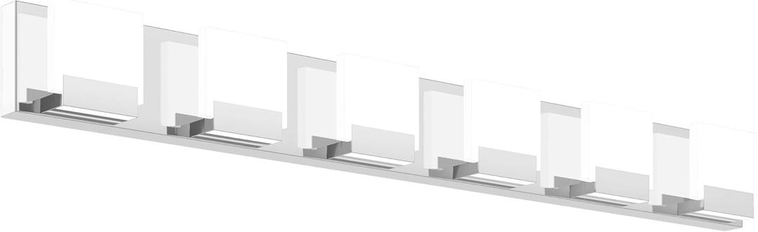 SOLFART Bathroom Light Fixtures Over Mirror Modern Chrome Led Lights for Bathroom 6 Lights ND (Gloss Chrome-Non Dimmable)