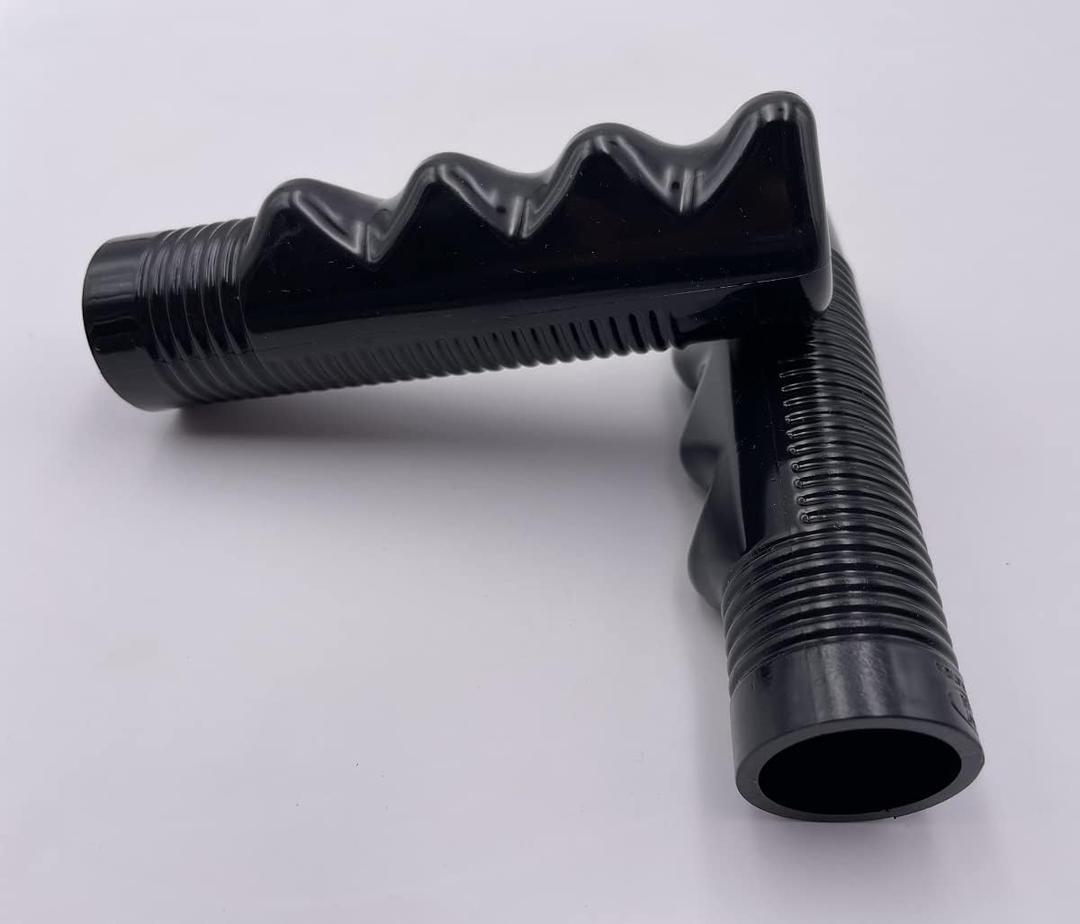 Comfort axis Finger Nub Non-Slip Classic Ribbed Grips for 3/4" Handle Bar, Black - 1 Pair