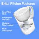 Brita Tahoe Water Filter Pitcher, BPA-Free Water Pitcher, Replaces 1,800 Plastic Water Bottles a Year, Lasts Two Months or 40 Gallons, Includes 1 Filter, Kitchen Accessories, Large - 10-Cup Capacity