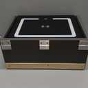 HOMEMORE Floating Nightstand with Charging Station Bedside Table LED Smart Bedside Table Wall Mounted Nightstand Black