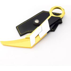 Superbuybox Game Valorant Prime2.0 Karambit Knife Foldable Martial Arts Weapon Model Action Figures Game Toys Collection Keychain Gift Desk Decoration Backpack Pendant Gift