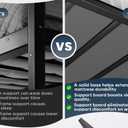 Bunkie Board Full 10mm (54" x 75") – Gray Under Mattress Support, Anti-Sag & Noise-Free, Breathable Low Profile Bed Board for Metal Frame, Slatted Beds& Platform