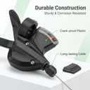 SL-M315-7 Speed Bike Shifter Right Thumb Gear Shifter Bicycle Shift Lever MTB Mountain Bike Shifter Trigger Shifter Commuter Folding Hybrid Bike Gear Shifter with Gear Indicator
