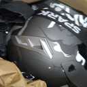 SPARK ATV & Dirt Bike Helmet for Adults - DOT Certified Motocross Helmet withQuick Release, Lightweight Off-Road Design for Motocross & Trail Riding (Matte Black Spell, Medium)