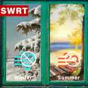 2 x SWRT 3x30yd/90ft Transparent Door and Window Weather Stripping Tape, Window Insulation for Winter, Preventing Cold Air Loss in Summer Window Seal Kit