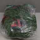 1 Pack Christmas Wreath String with 3 Pcs Norfolk Pine Wreath, 61" Front Door Hanging Artificial Cedar Pine Velvet Bow Bell for Xmas Cabinet Window Indoor Outdoor Holiday Porch Wall Decor