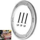 1 Set Upgraded Aluminum Alloy 499612 Ring Gear Durable & Wear-Resistant Compatible with B&S BS499612 Replacement of Previous Plastic Gears, for Works with Engine, Lawn Tractor, Lawn Mower