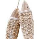 Wooden Fish Hanging Wall Decoration - Rustic Nautical Beach Theme Home Decor Sculpture for Bathroom, Bedroom, Lake House (L)