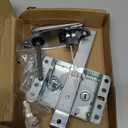MorningRo 1 Set Garage Door Lock Kit Universal L-Handle Lock with Inside Side Latch Keys Garage Door Repair Parts Replacement Hardware Kit for Home Improvement