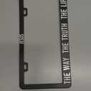 Jesus License Plate Frames, The Way The Truth The Life License Plate Cover Holder, Christian Car Accessories, Aluminum Auto Tags Cover 2 Holes Screws 6 X 12 in