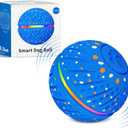 Interactive Dog Toys Dog Ball - Smart Moving Bouncing Dogs Ball with RGB Lights, E-TPU Material, 3 Play Modes Automatic Rolling Balls Toy for Small Medium Dogs Keep Them Busy(Blue)