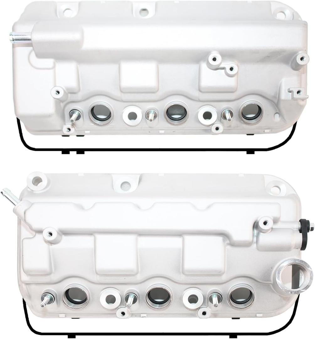 Aluminum Valve Covers Compatible with 2010-2012 Honda Crosstour 2008-2012 Honda Accord 2012-2014 Acura TL 3.5L V6 Replace# 12310R70A00 12320R70A00