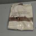 TOPDesign 1-Pack Canvas Tote Bag with an External Pocket, Reusable Grocery Shopping Bag, Top Zipper Closure, Daily Essentials (Brown/Natural)