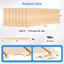 [8x4 Ft] PVC Slat Wall Paneling, Adjustable Slatwall Panels with Coupling Structure, Slatted Wall Panel System with Customizable Storage Options, DIY Cutting & Easy-to-Install Slatwall Board Shelves