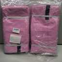 12 Pack Extra Large Moving Bags, Heavy Duty Packing Bags with Zippers and Handles for Space Saving, Clothes Storage, College Essentials, Travel, Pink